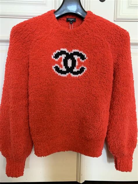 chanel fuzzy sweater|Chanel pullovers.